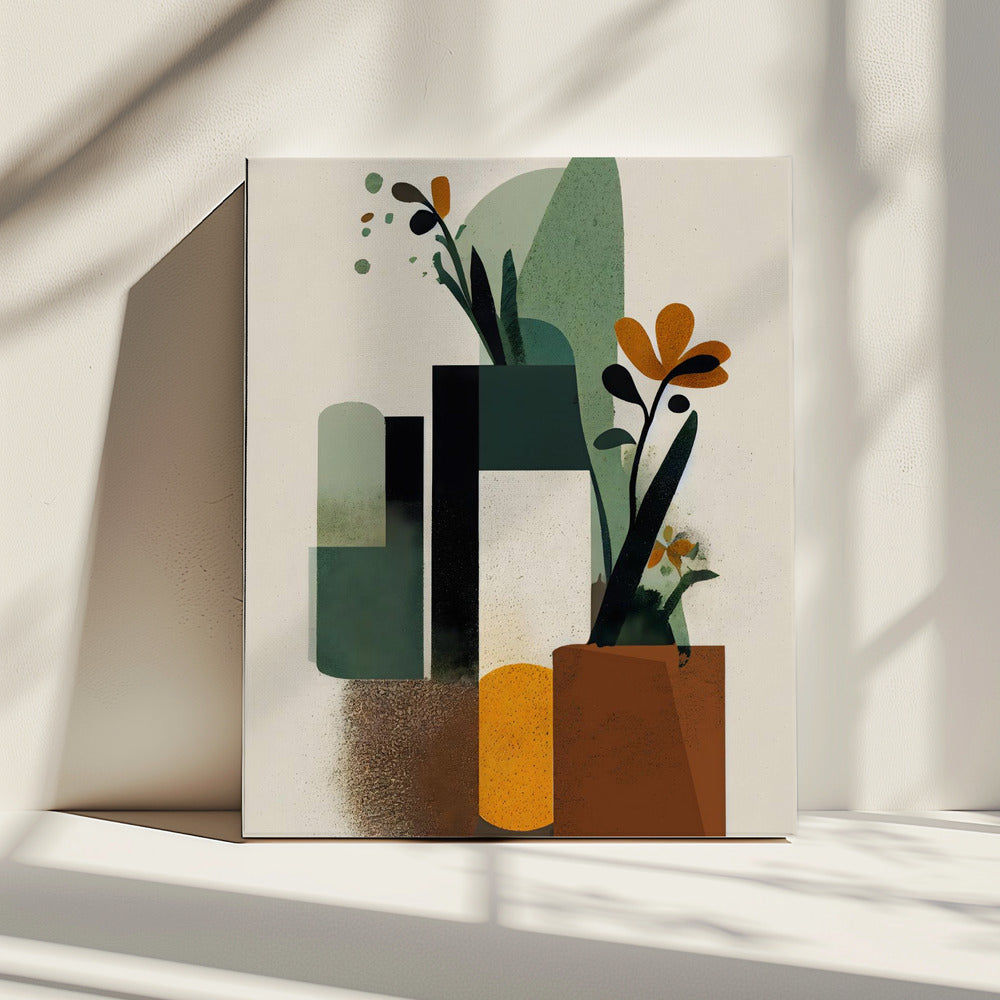 Abstrakter Gartenblick | Leinwand