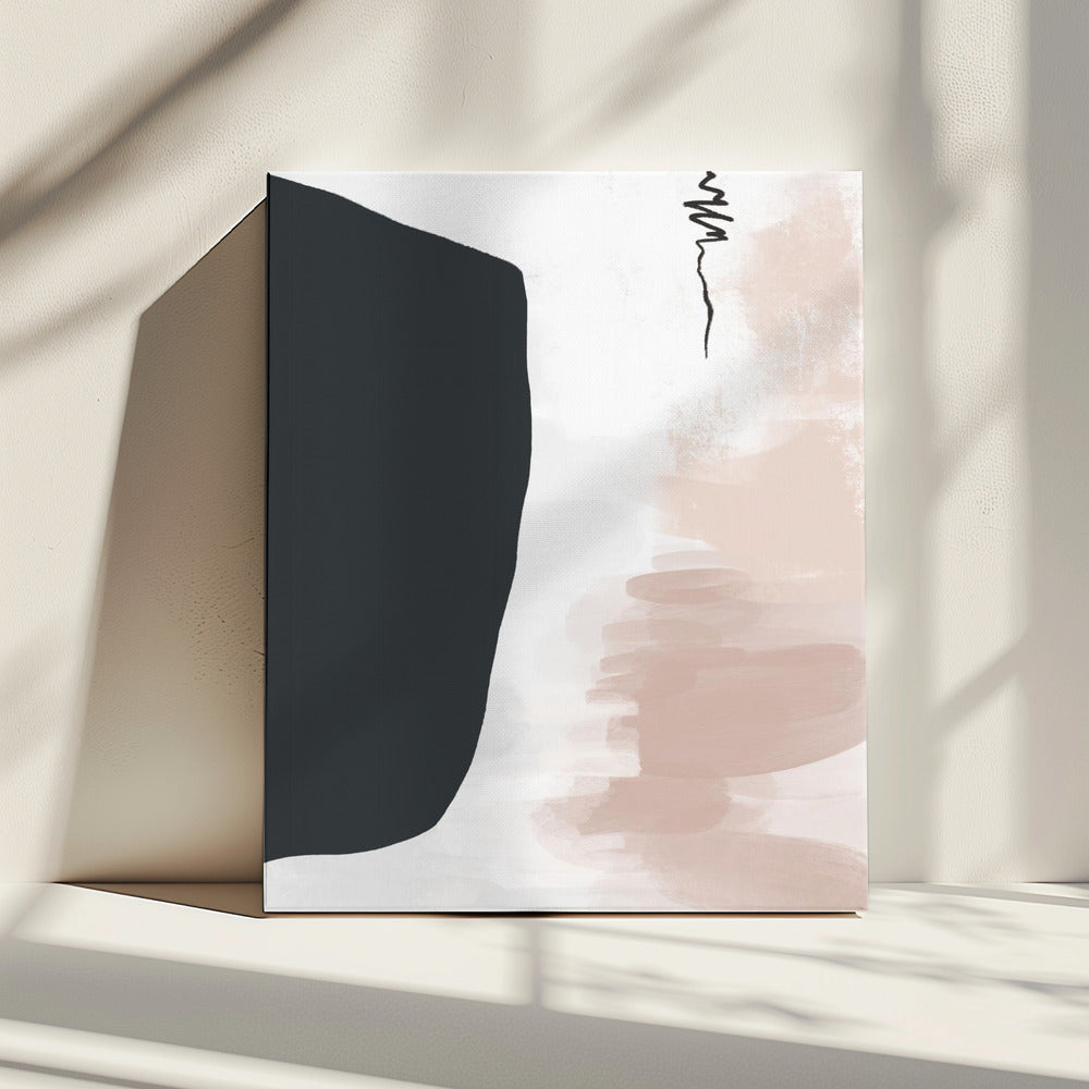 Minimalist Bold Black Shapes | Canvas