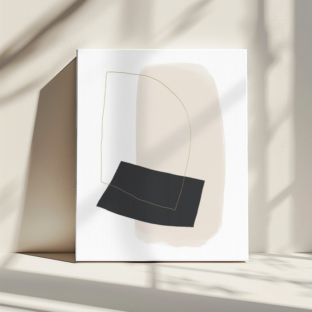 Geometric Shapes and Simple Lines in Neutral Tones | Canvas