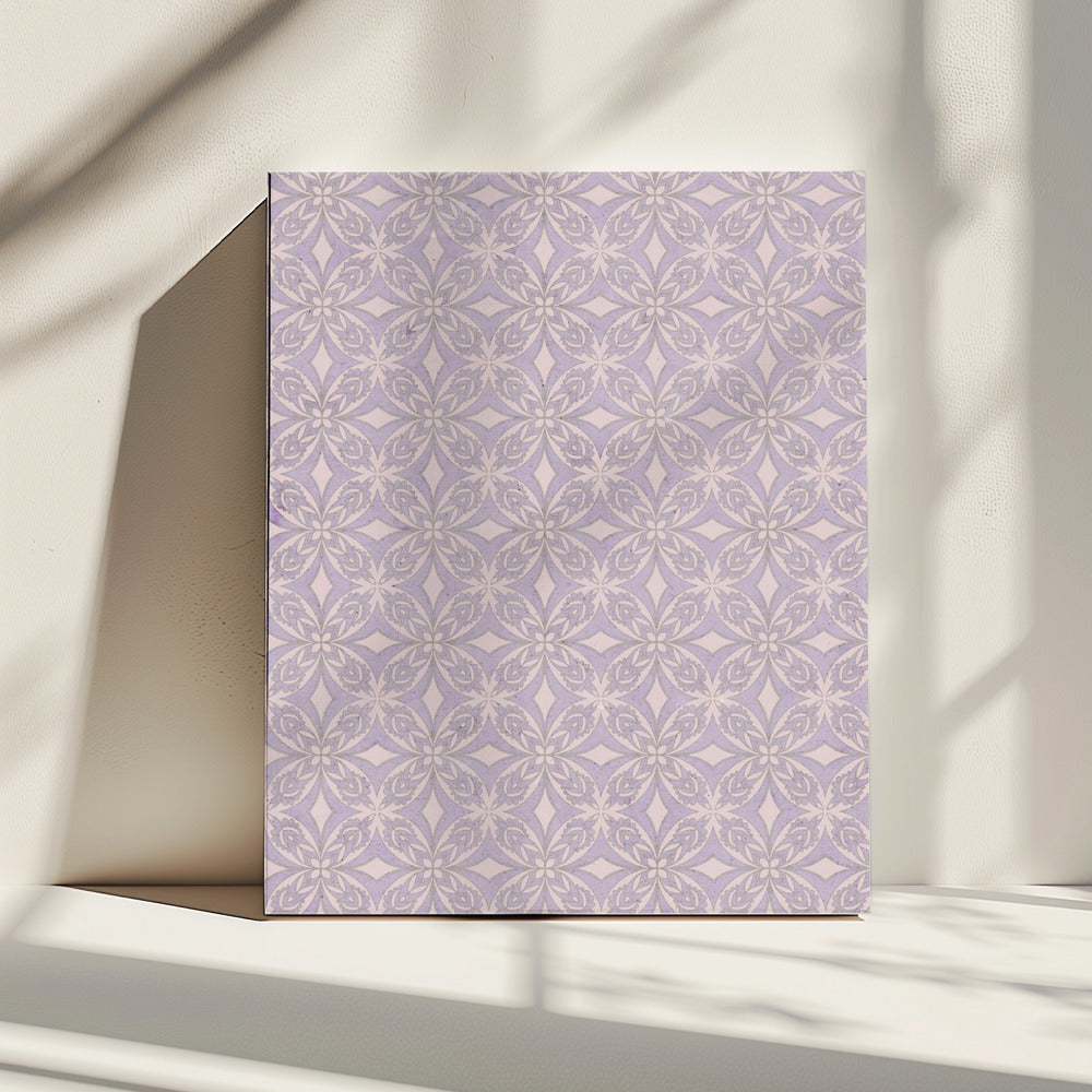 Lavendelblüten-Tessellation | Leinwand