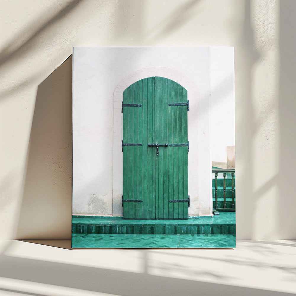 Marrakesch Grüne Tür | Leinwand