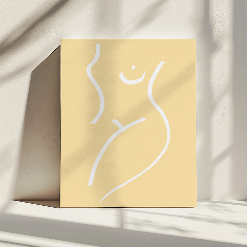 Nude Gelb | Leinwand
