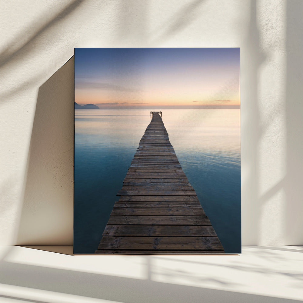 Blauer Steg | Leinwand
