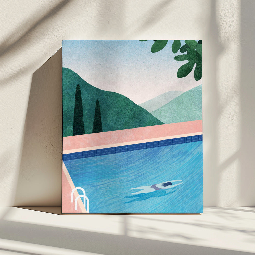 Schwimmbad ii | Leinwand