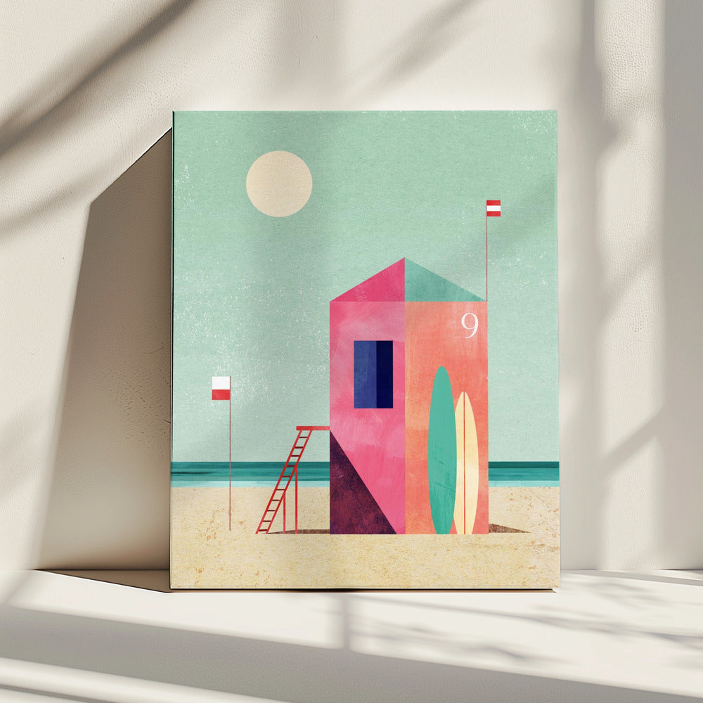 Surfhütte | Leinwand