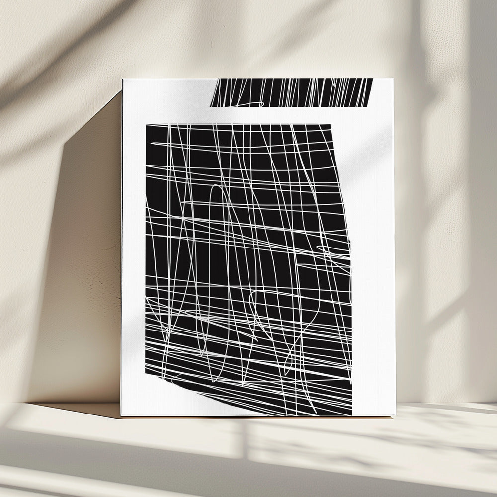 Chaotischer Linientanz | Leinwand