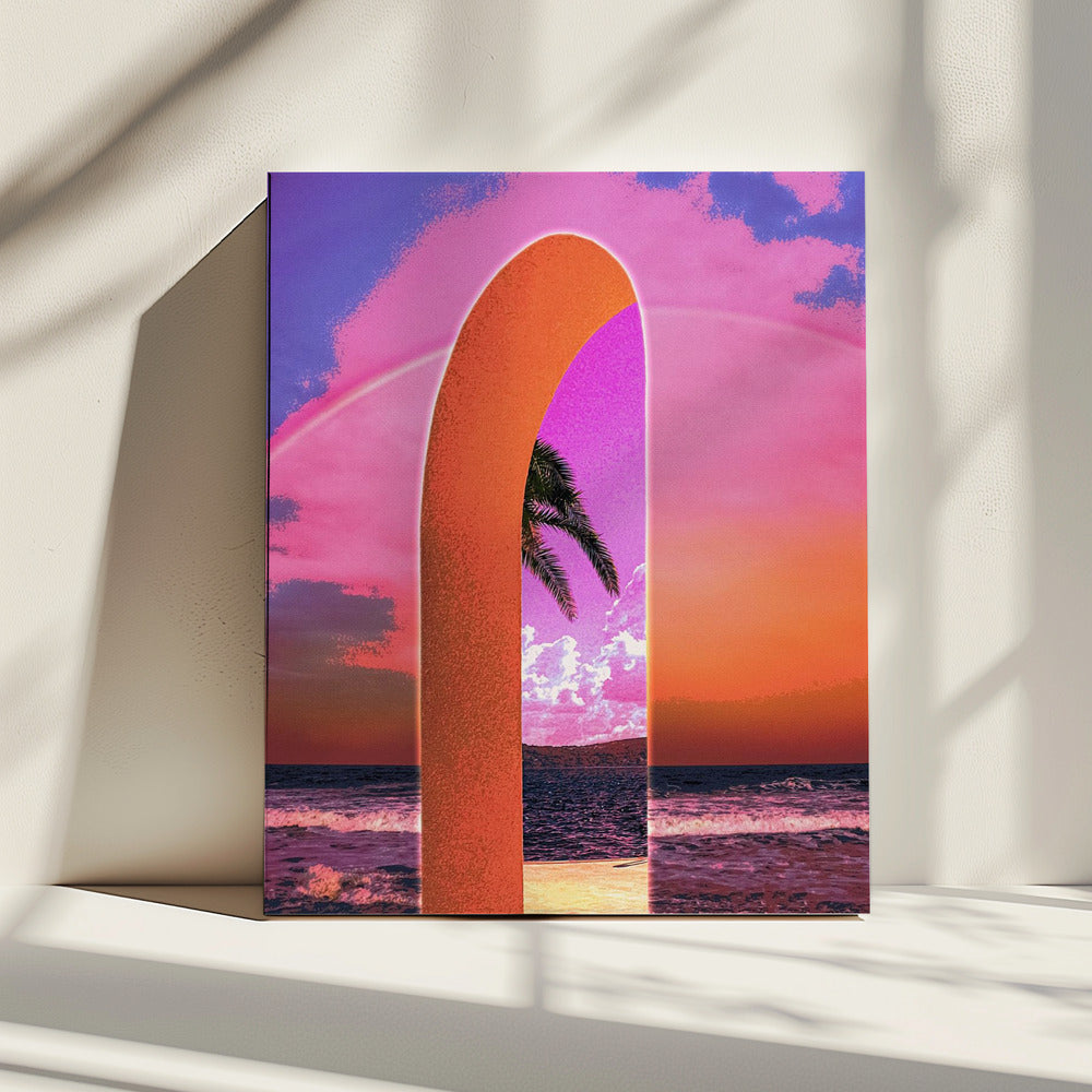 Portal Vaporwave | Leinwand