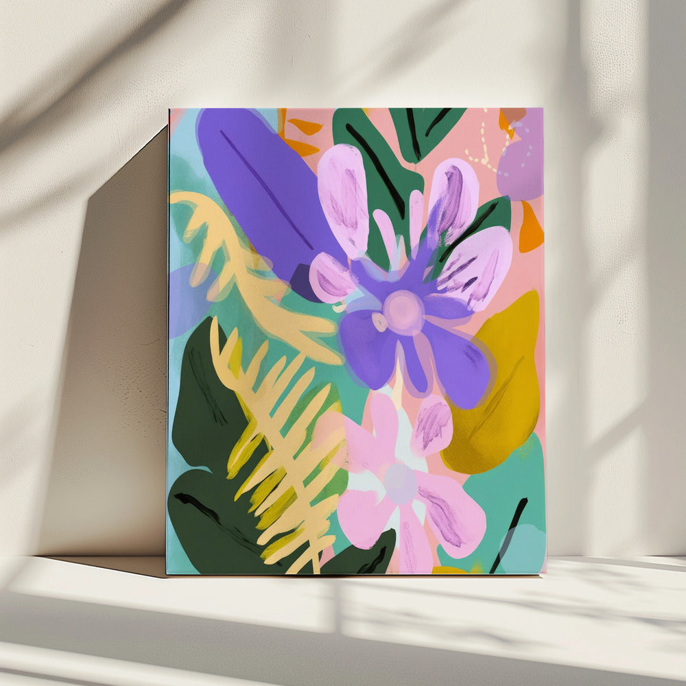 Floral Whimsy Burst | Leinwand