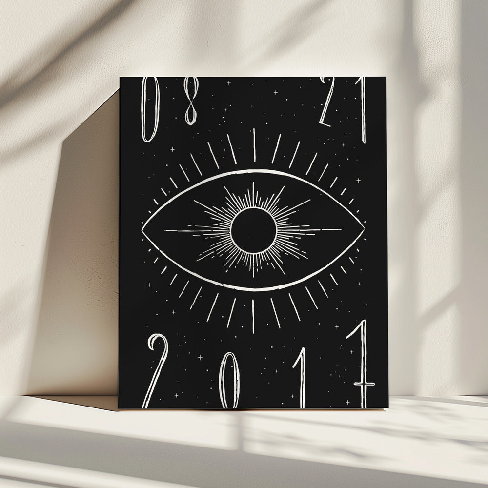 Totale Sonnenfinsternis Dunkel | Leinwand