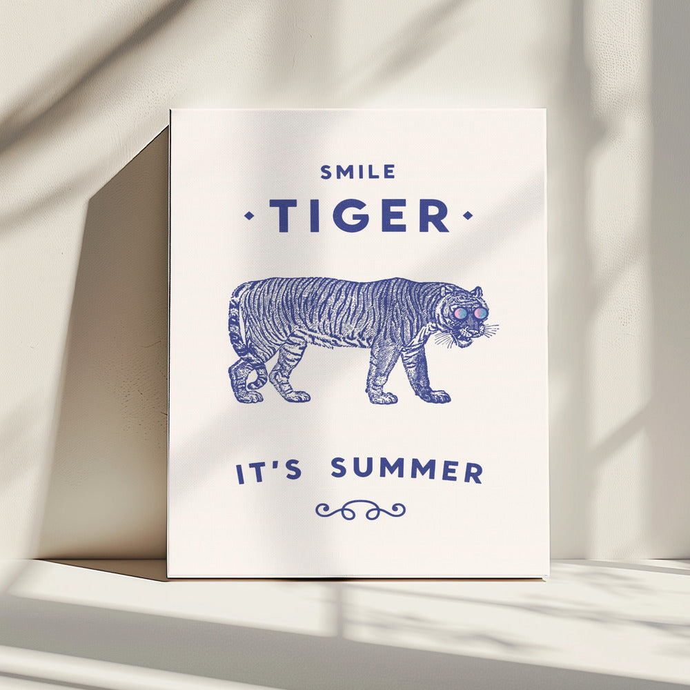 Lächelnder Tiger | Leinwand