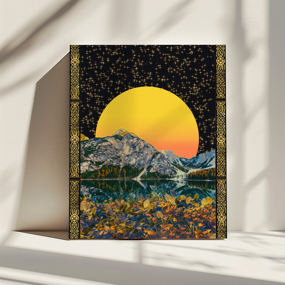 Mond &amp; Sterne | Leinwand
