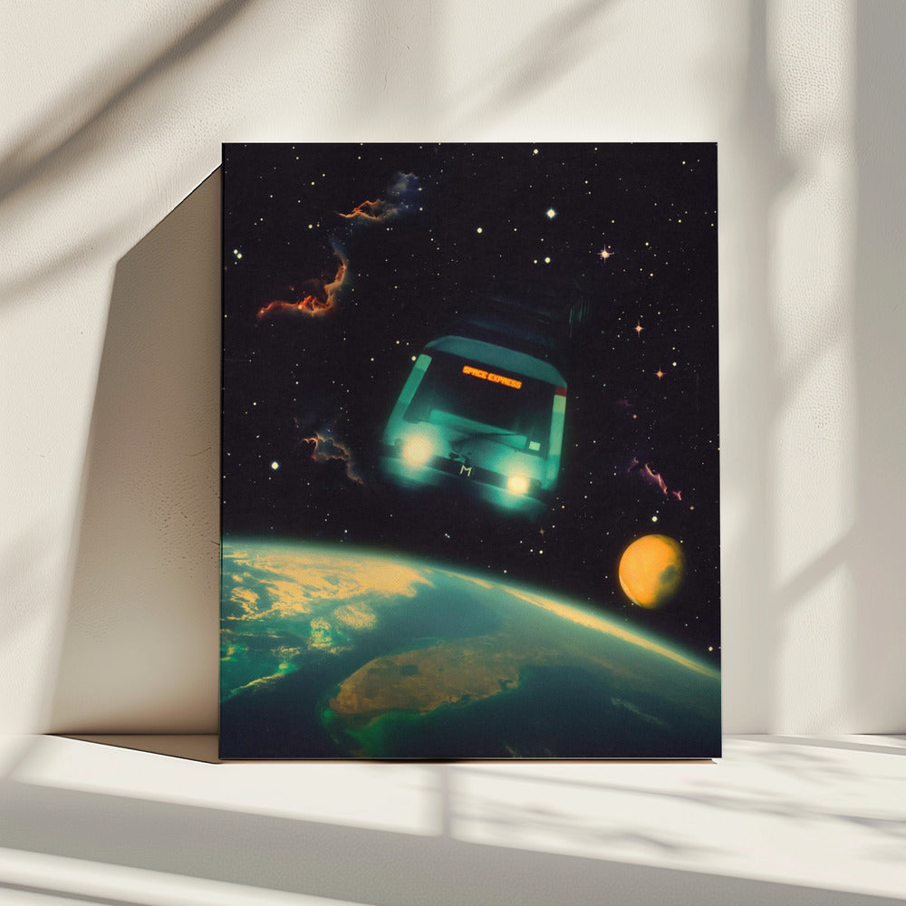Der Space Express | Leinwand