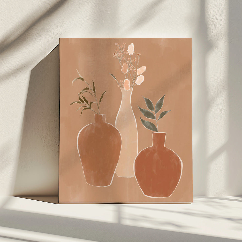 Blumenvasen-Set | Leinwand