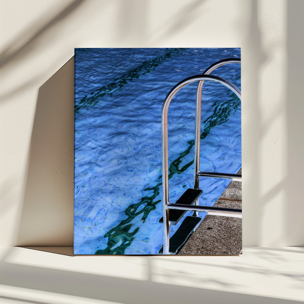 Reflexionen am Pool | Leinwand