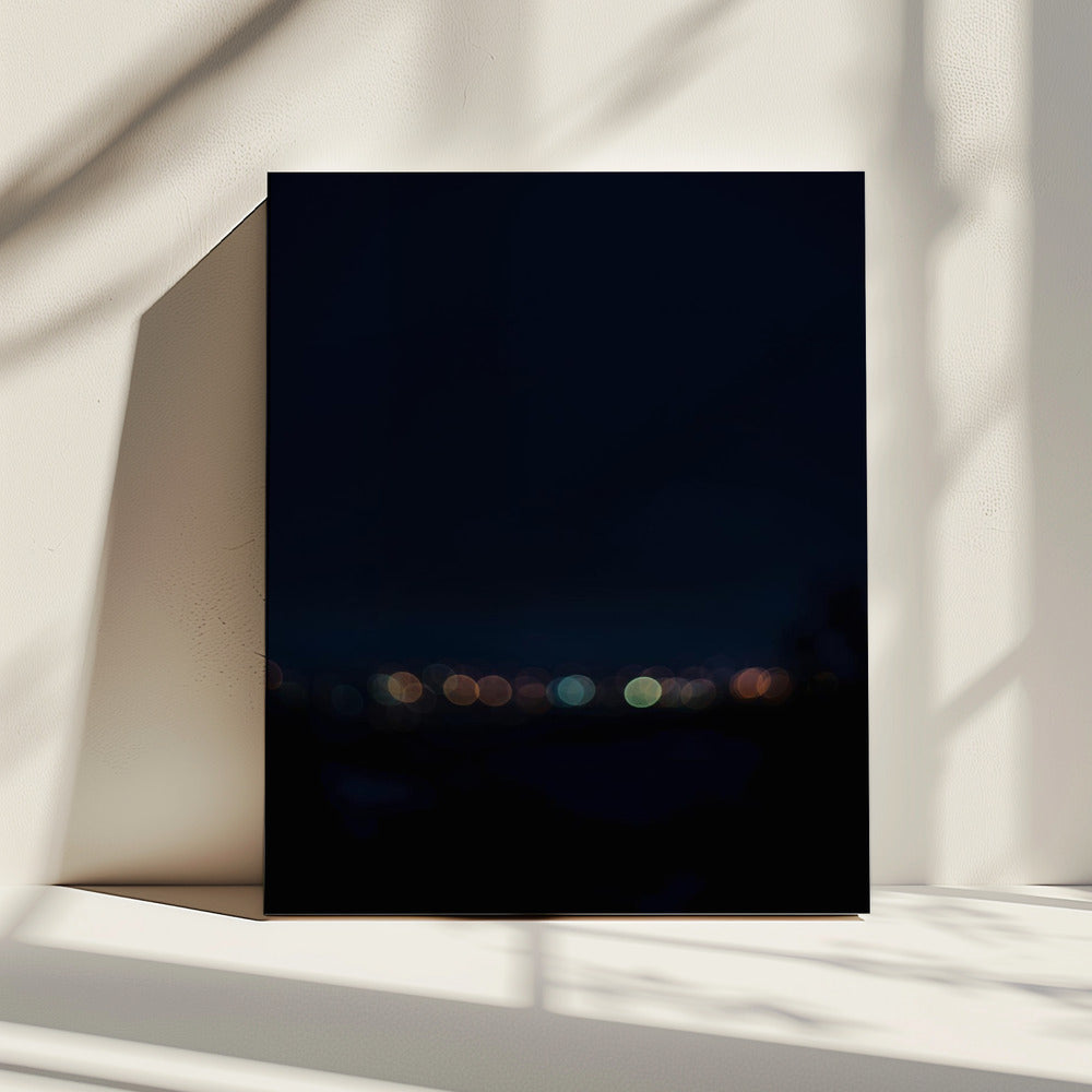 Verschwommene Nachtlichter | Leinwand