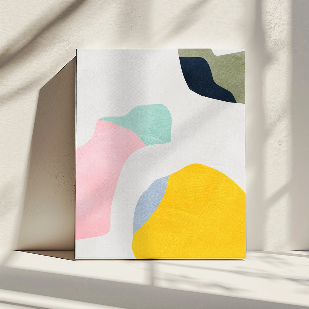 Pastell Minimale Formen | Leinwand