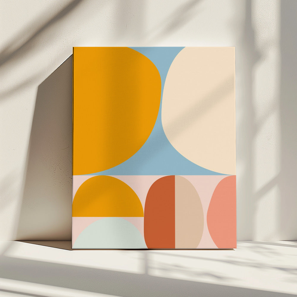 Mid Century Pastel 15 | Leinwand