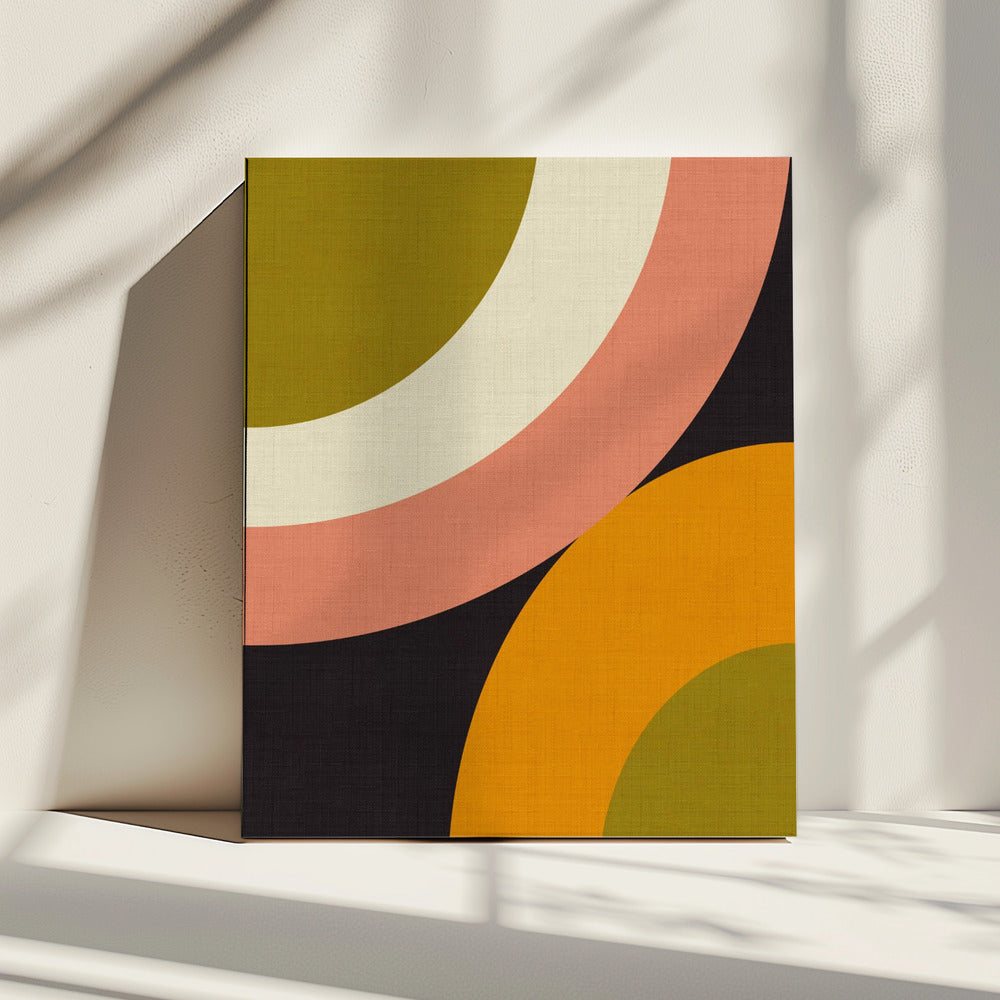 Geo Shapes Herbst 21 Abgerundet | Leinwand