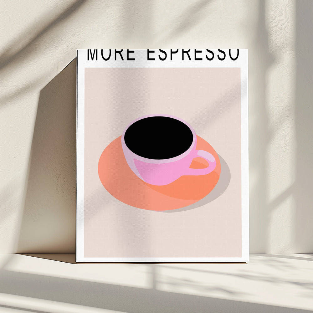 Mehr Espresso, weniger Depresso | Leinwand
