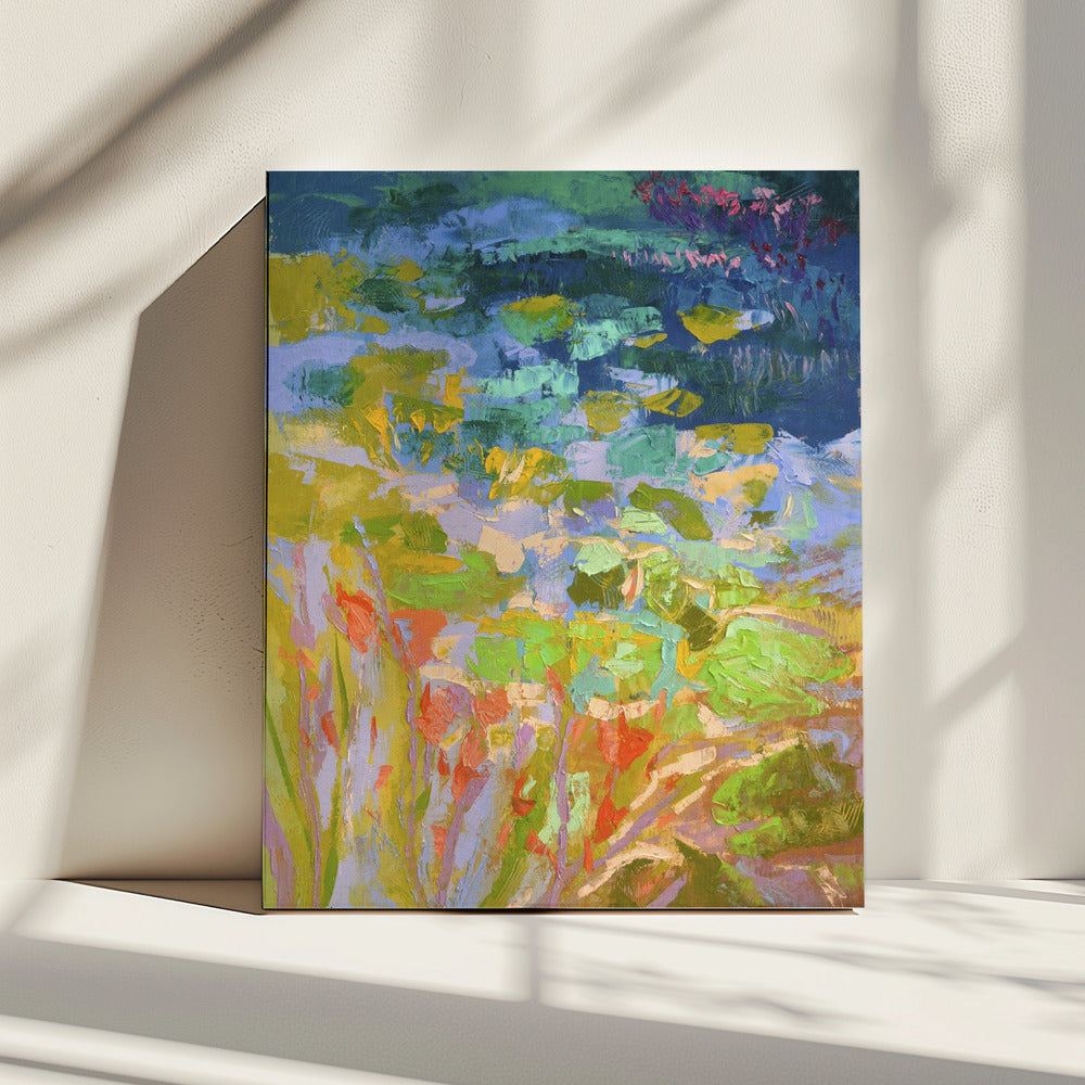 Lebendige Seerosen | Leinwand