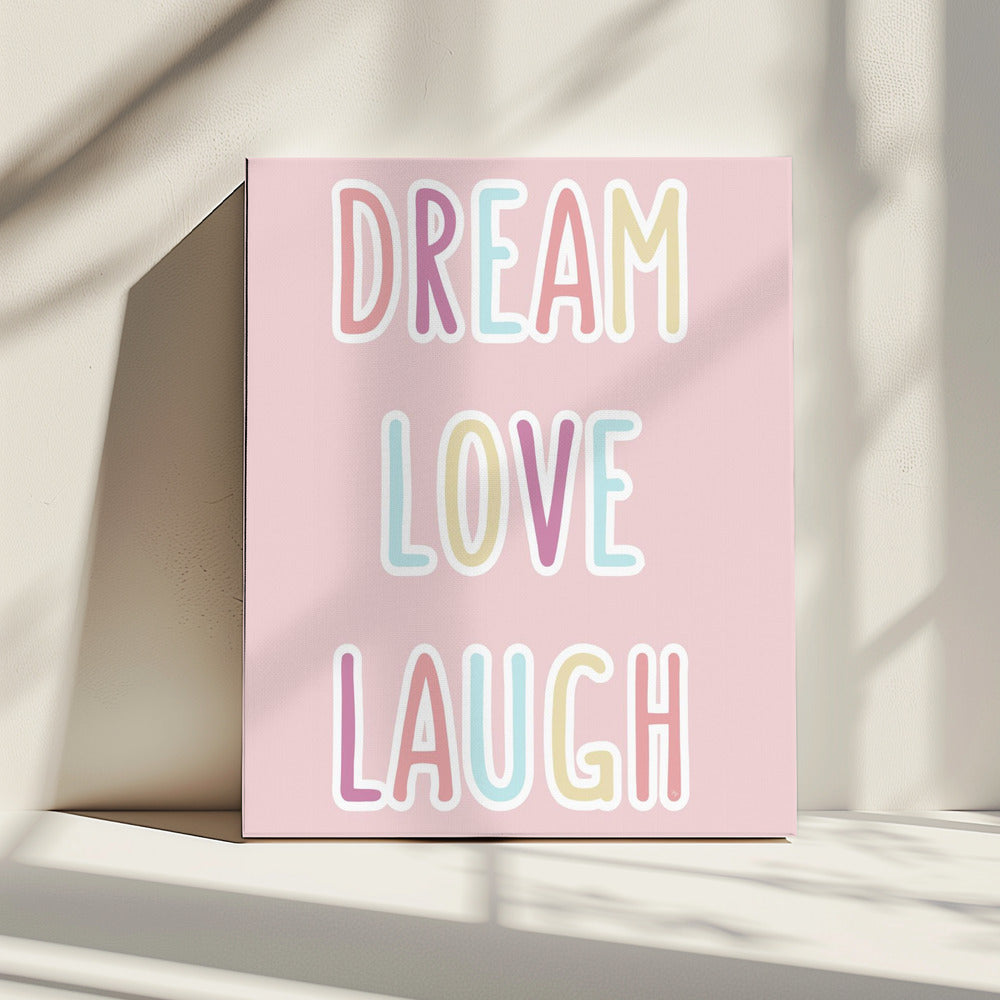 Traum Liebe Lachen | Leinwand