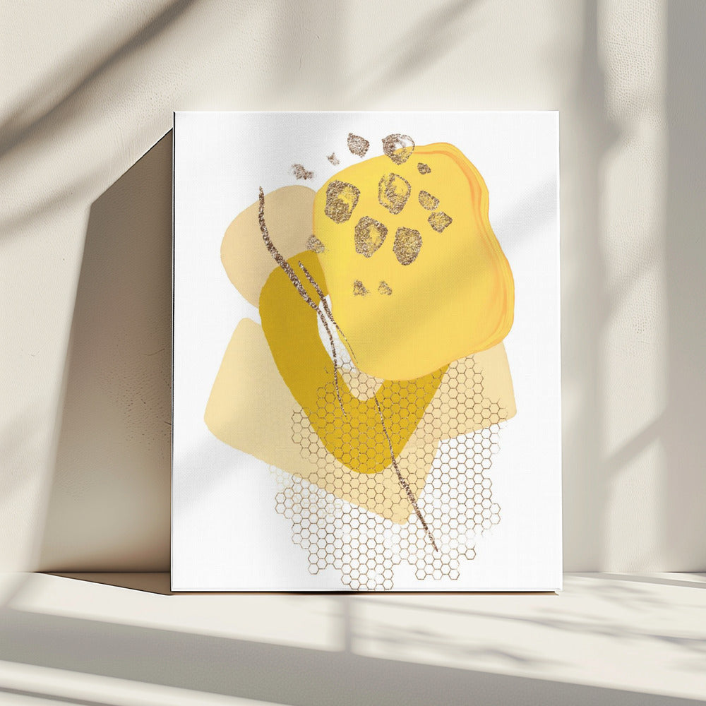 Goldener Mond | Leinwand