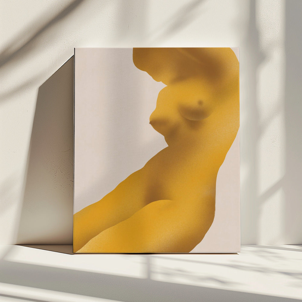 Goldene Farbe Akt Abstrakt | Leinwand