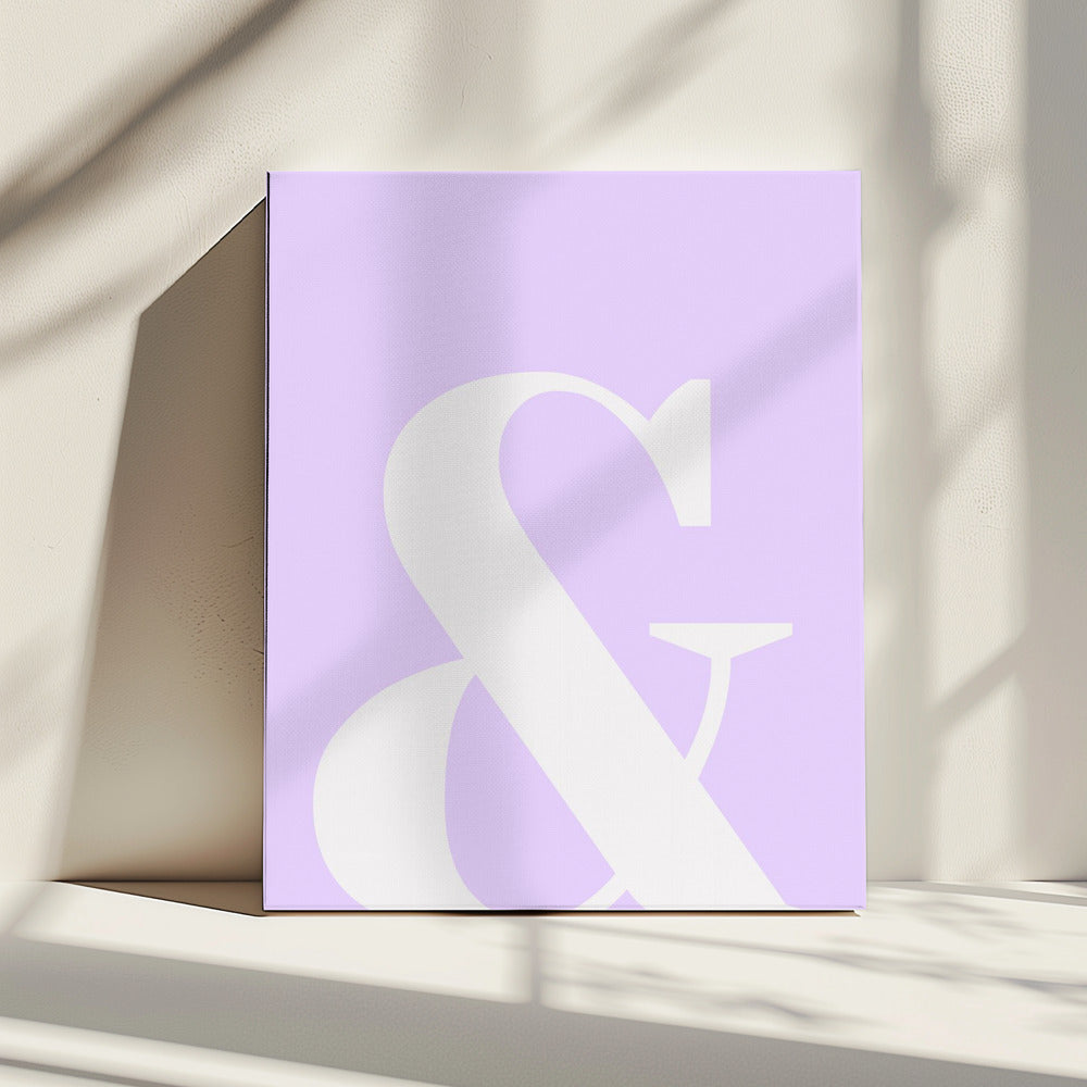 Lavender Ampersand | Canvas