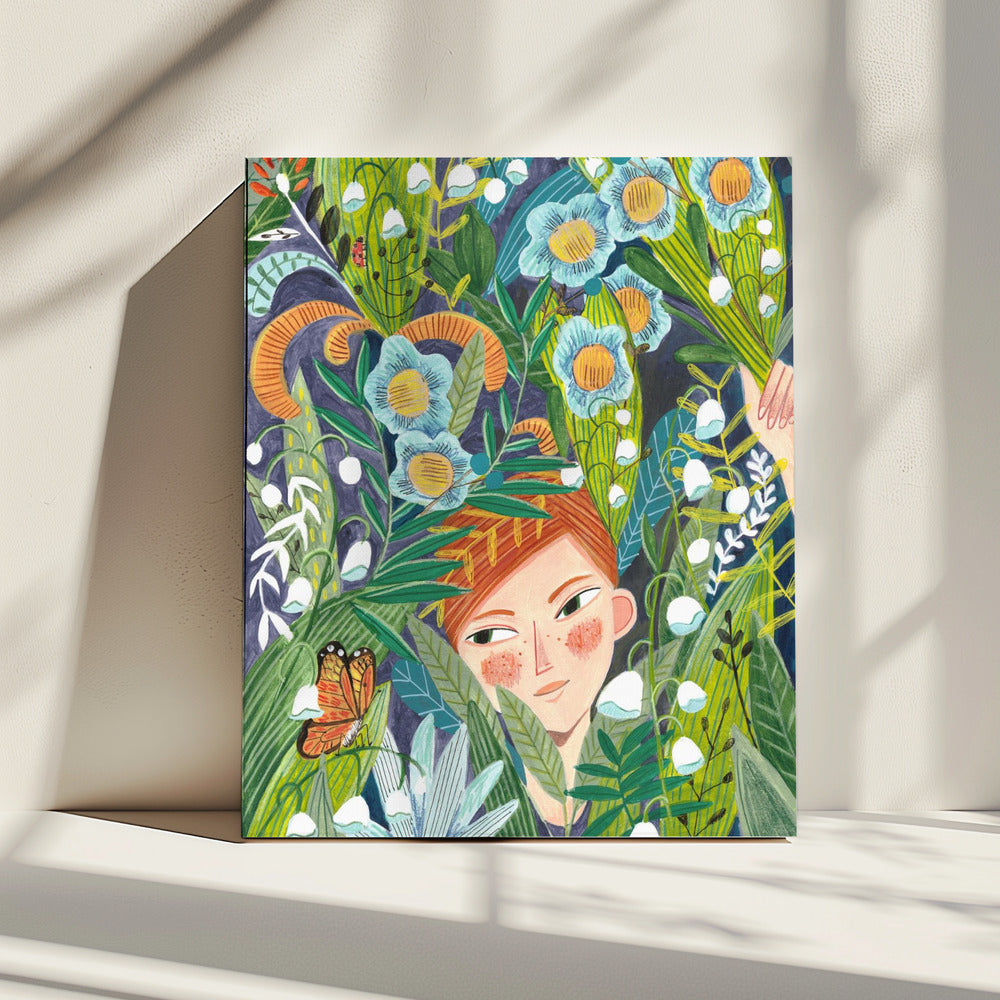 Frau in der Natur | Leinwand