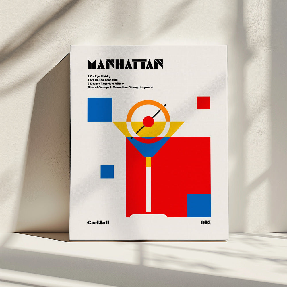 Manhattan Bauhaus Cocktail | Leinwand