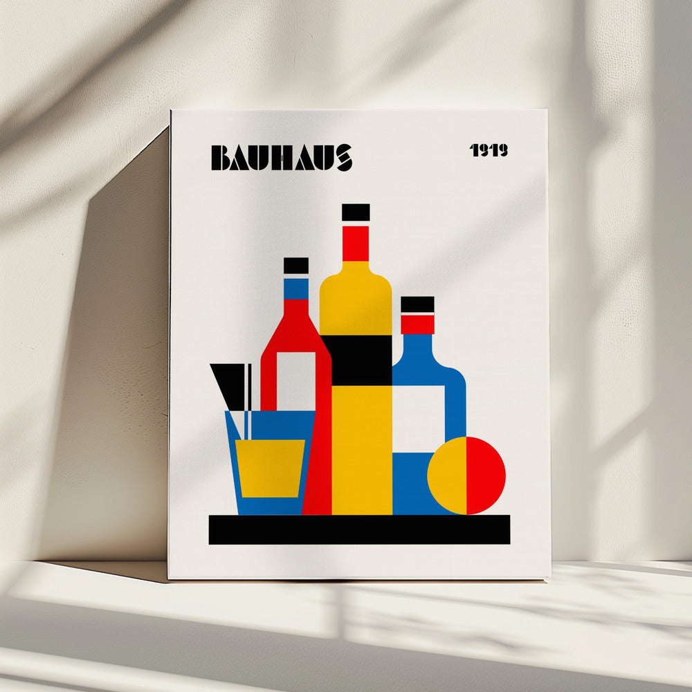 Bauhaus Weindruck | Leinwand