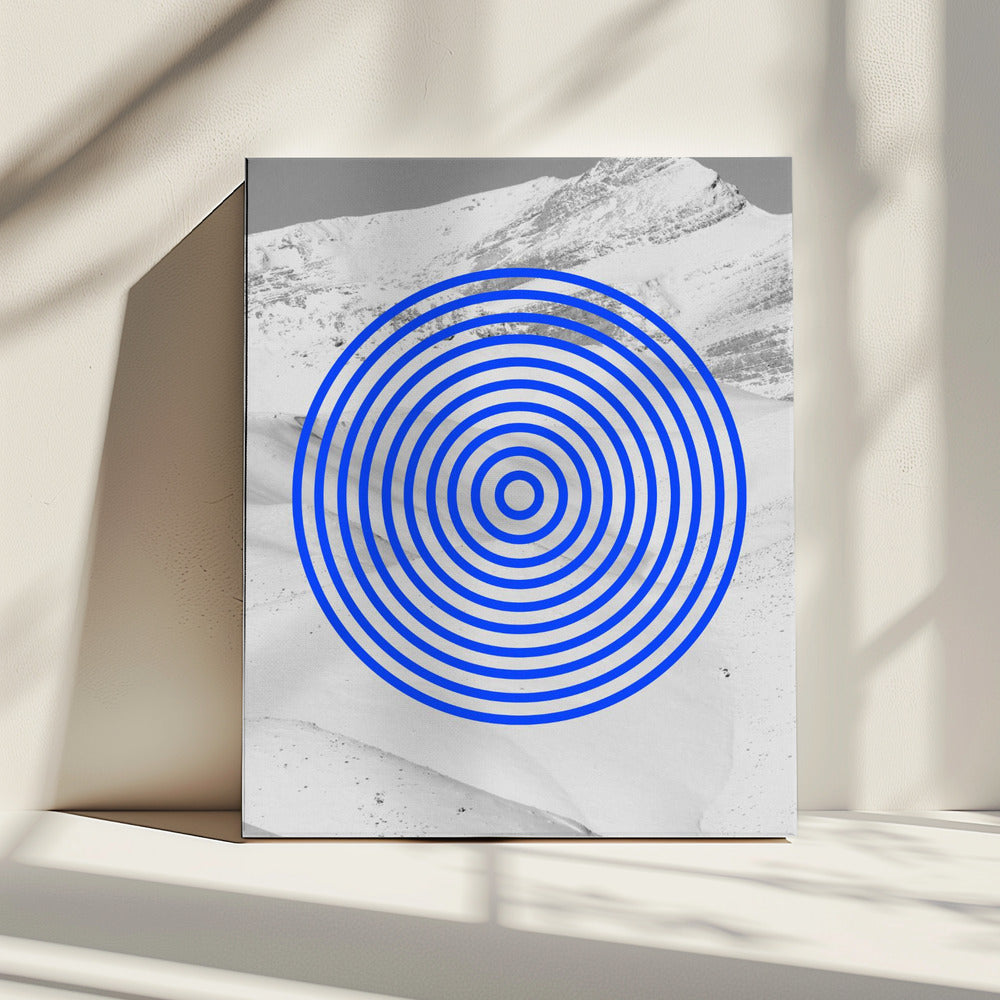 Blaue Echos | Leinwand