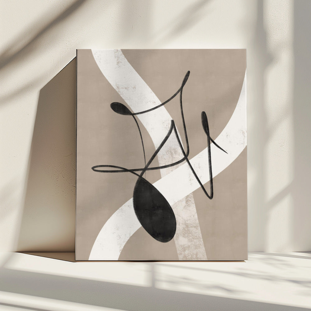 Beige abstrakt Nr. 2 | Leinwand