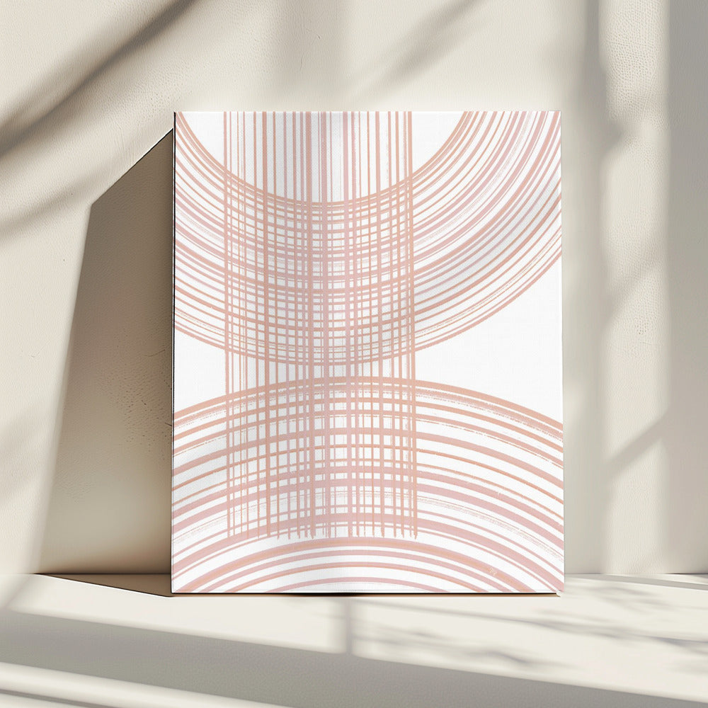 Geometrische Muster mit sich kreuzenden Linien | Leinwand