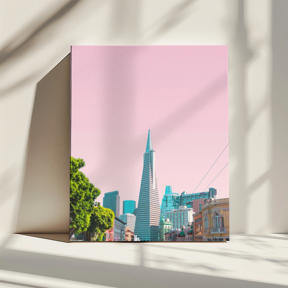 Pyramide in der Stadt | Leinwand