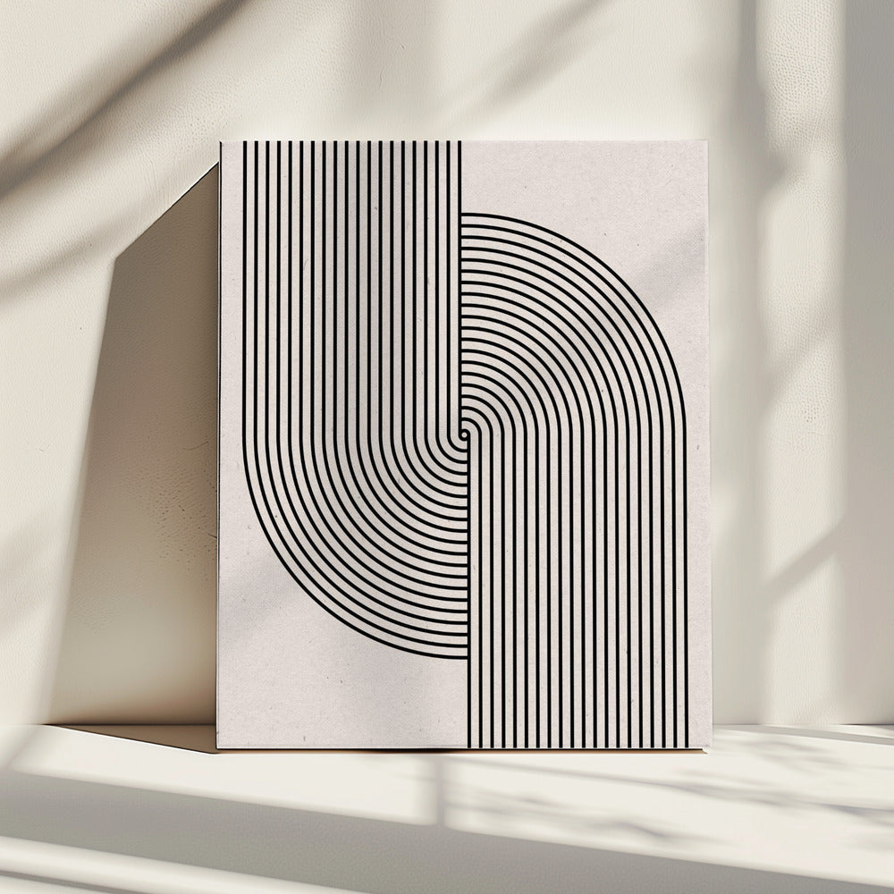 Gebogene Symmetrie | Leinwand