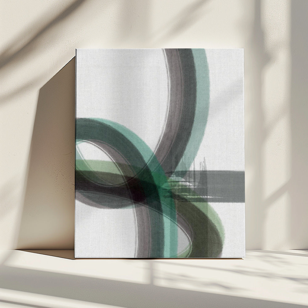 Grüne Kurve 1 | Leinwand