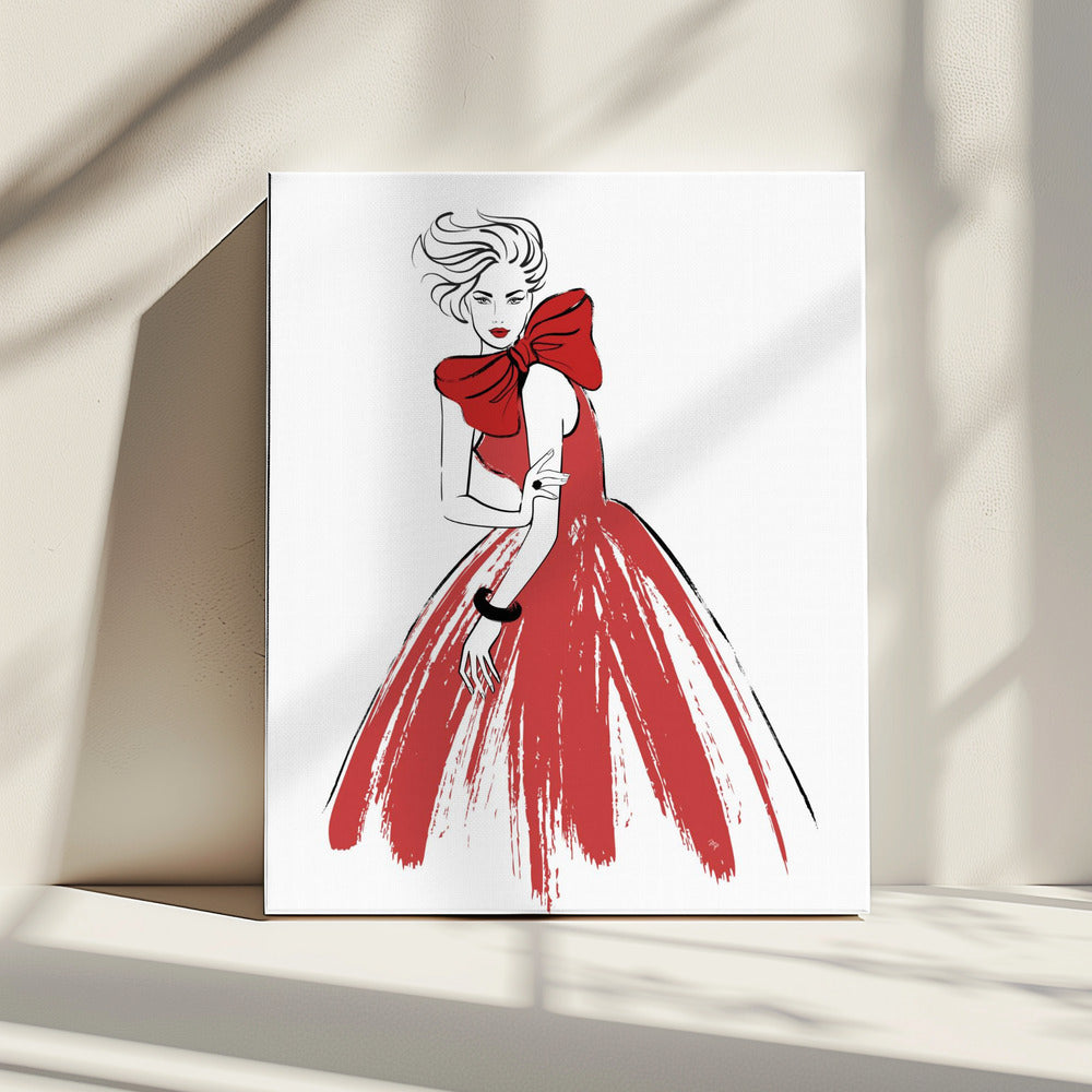Rote Dame | Leinwand
