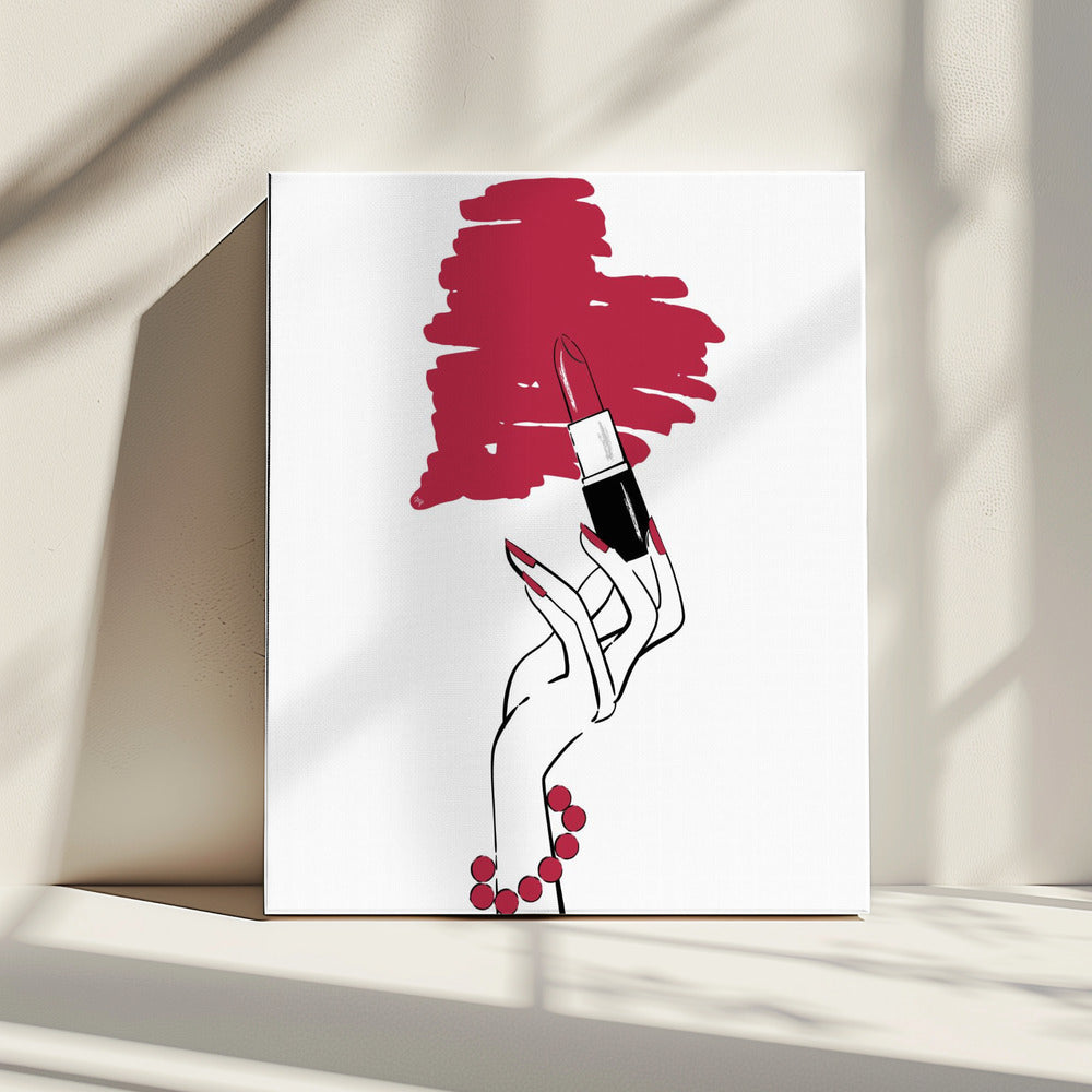 Lippenstiftliebe | Leinwand