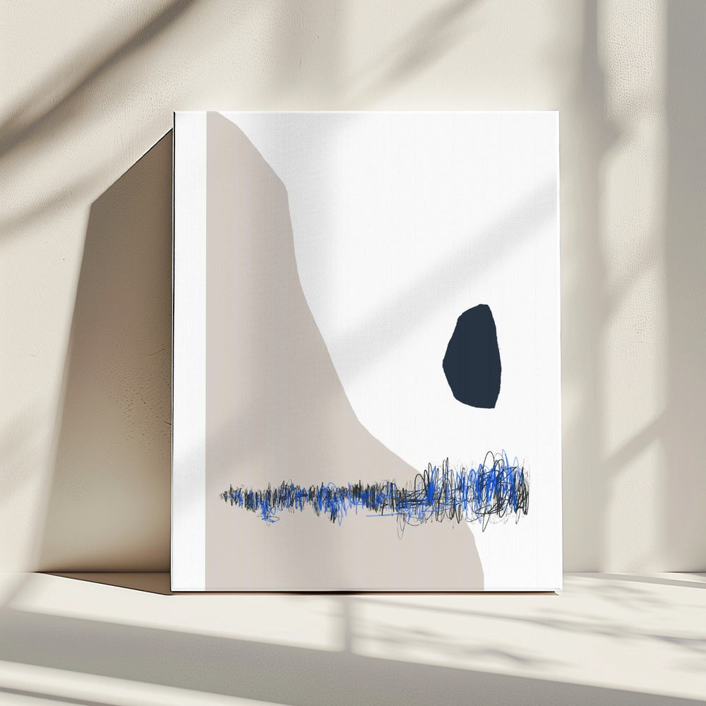 Abstraktes minimalistisches Kunstwerk | Leinwand