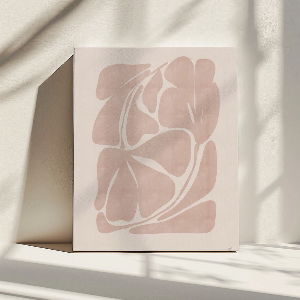 Beige Abstrakte Formen | Leinwand