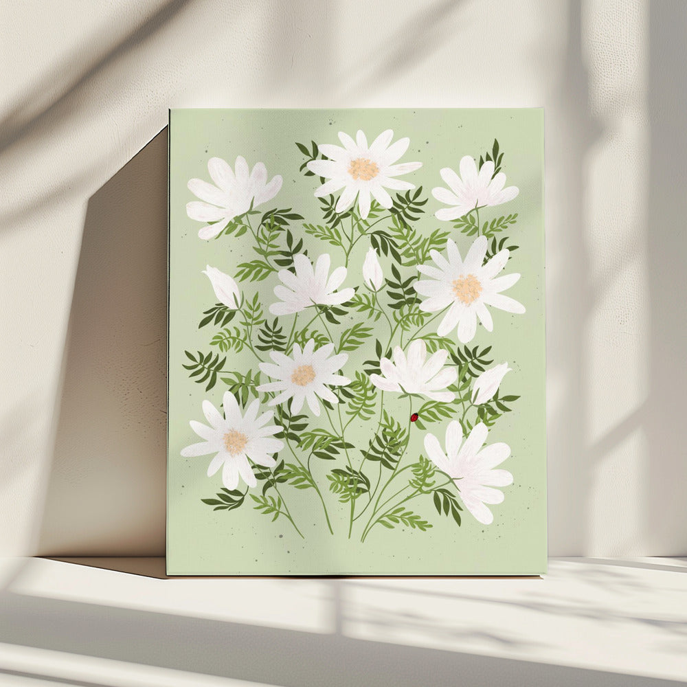Marienkäferblumen | Leinwand