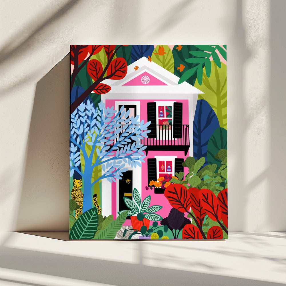 Haus im Wald | Leinwand