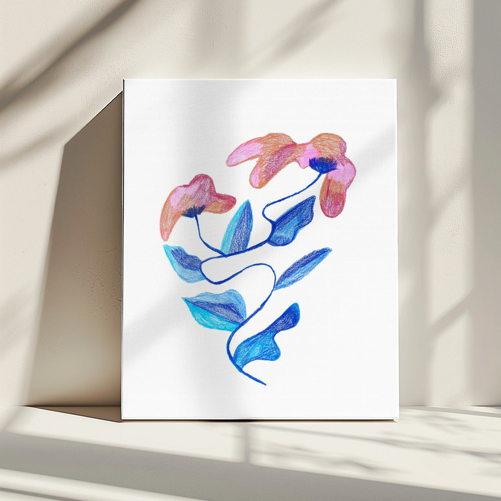 Abstrakte Blume | Leinwand