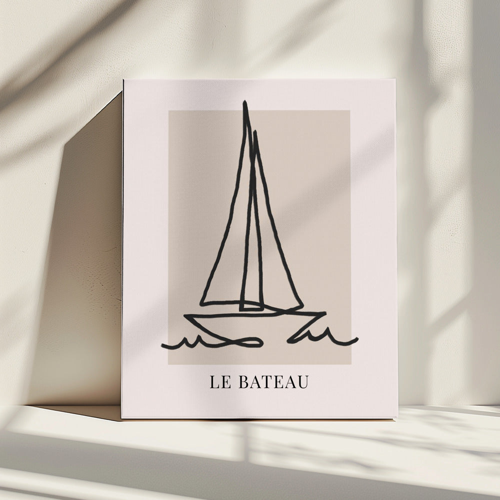 Le Bateau Schwarz | Leinwand
