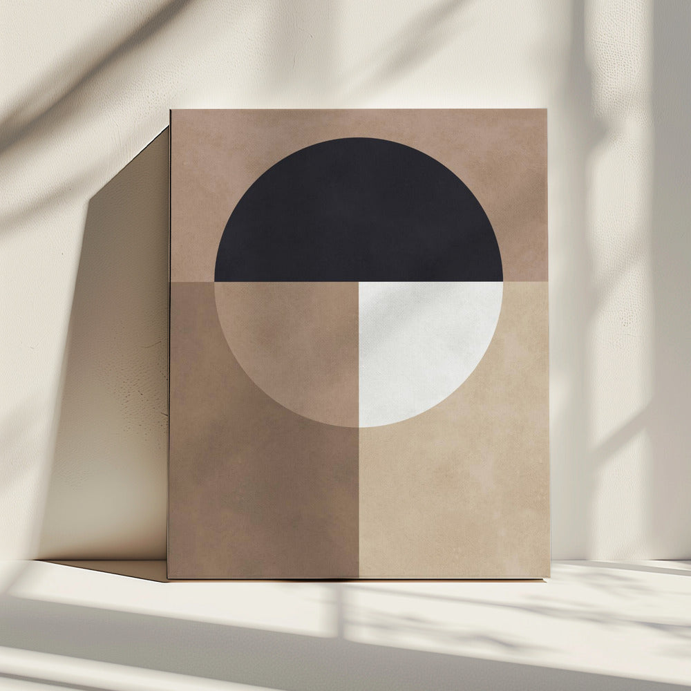 Braune Geometrie 7 | Leinwand