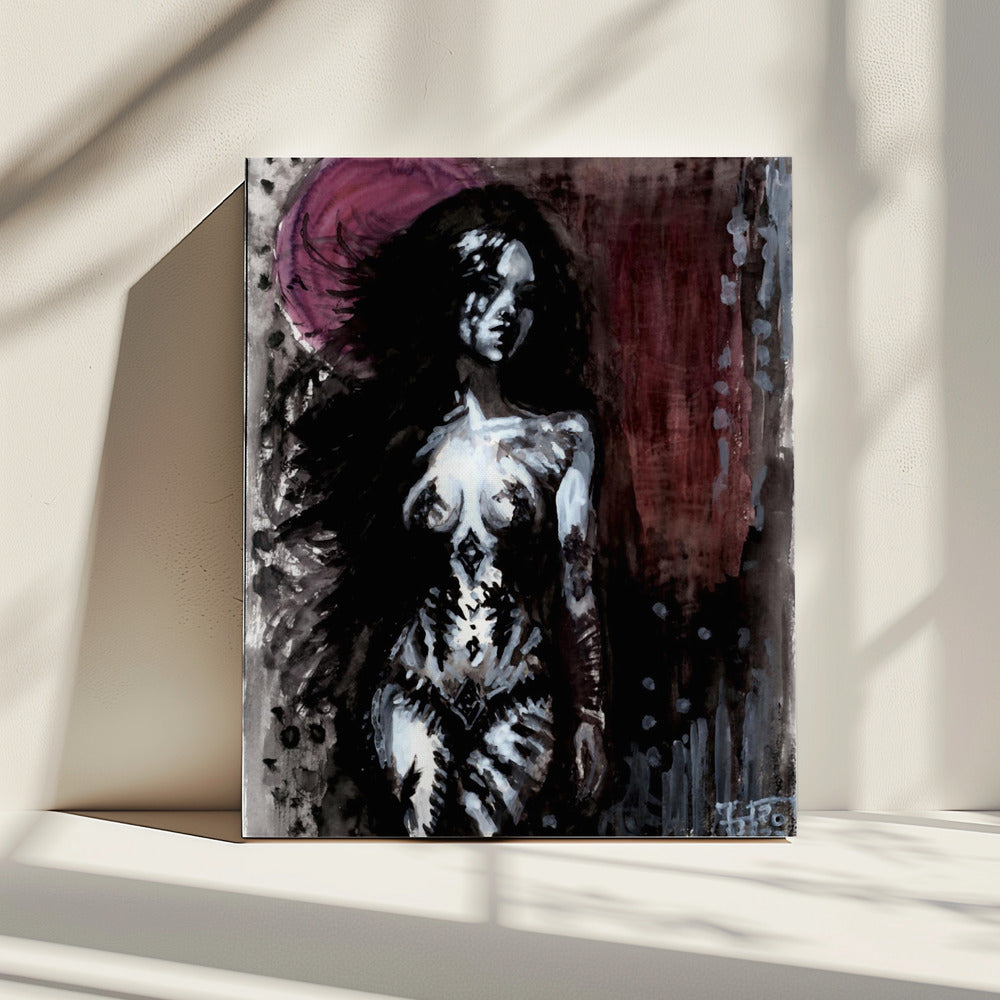 Purple Moon | Canvas