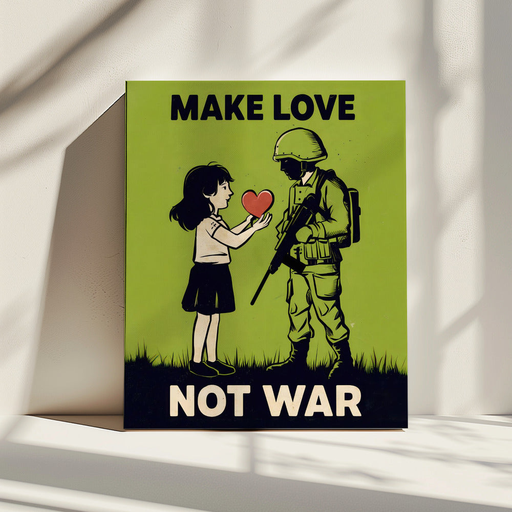 Liebe machen, nicht Krieg | Leinwand