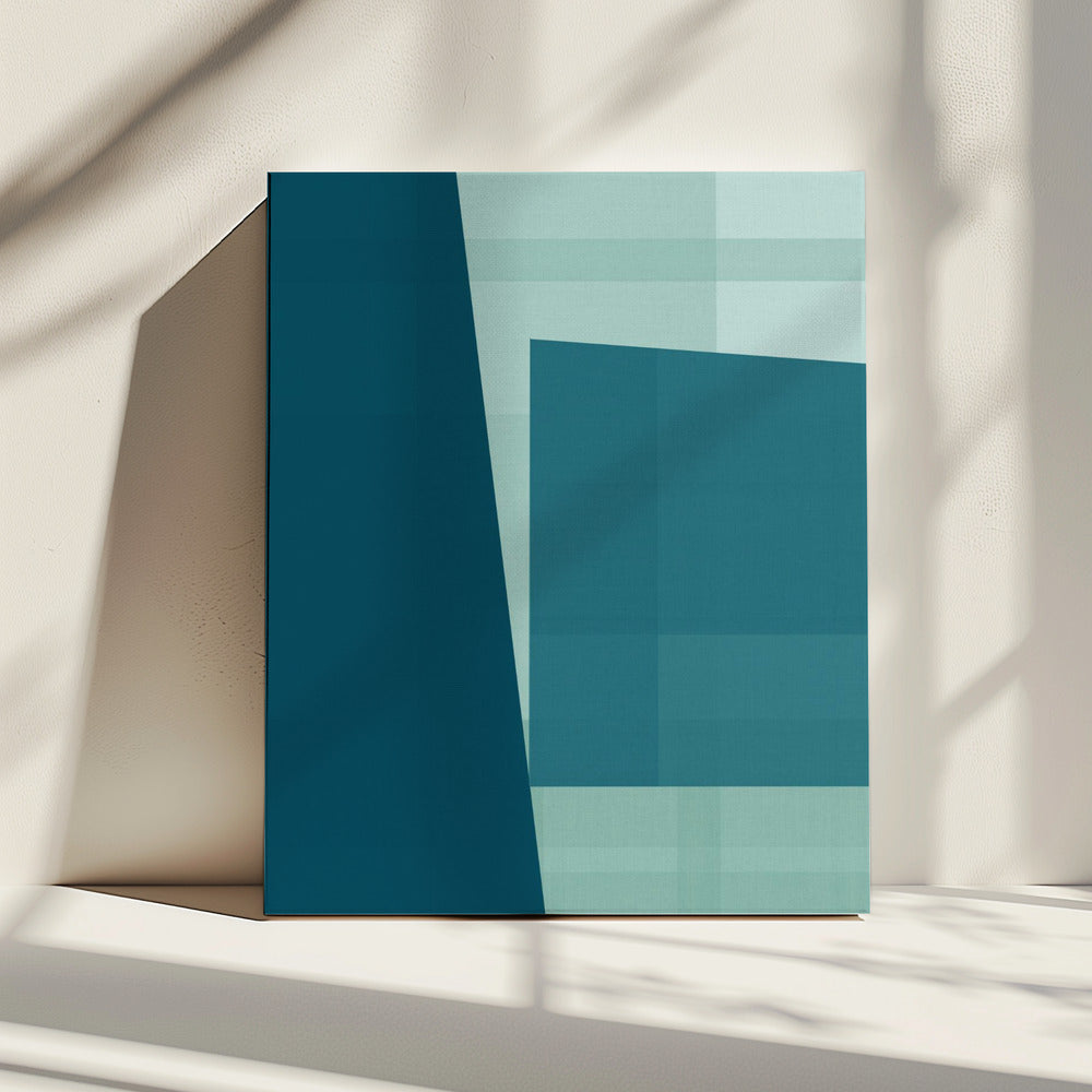 Gewebte Teal Jam 2 | Leinwand