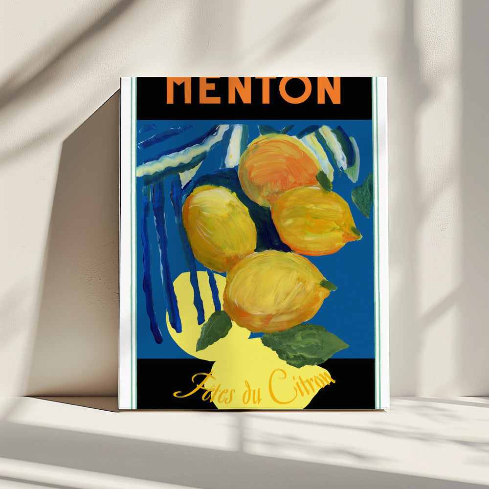 Zitronen Menton Zitrusfrucht Poster | Leinwand